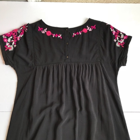 CATHERINE MALANDRINO (Sm) Comfy Black Summer Dress - Picture 5 of 8